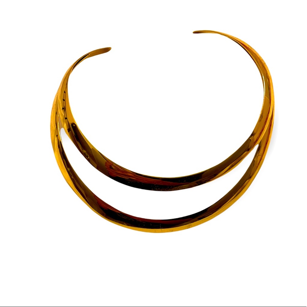 Gold Cuff Necklace